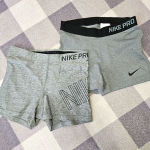 Nike Pro Workout Shorts Bundle, Medium